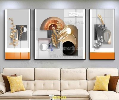 File ảnh File tranh hiện đại treo tường HD79335 (gốc) in PP, decal
