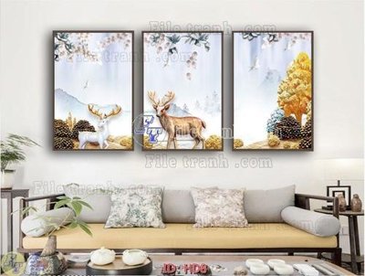 File ảnh File tranh hiện đại HD8 (gốc) in decal dán tường