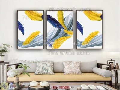 File tranh File tranh hiện đại HD80 (file gốc) chủ đề phong thủy