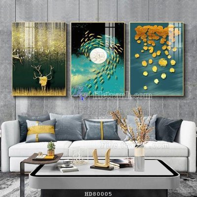 File tranh File tranh hiện đại pha lê gương HD80005 (gốc) in backlit film