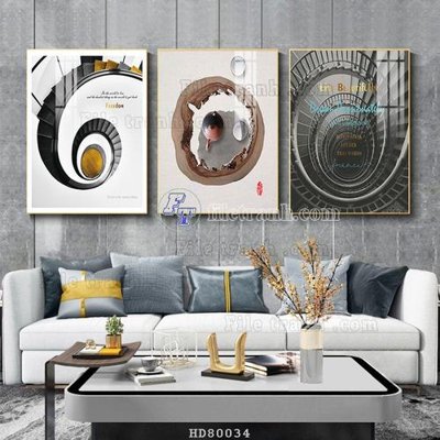 File tranh File tranh hiện đại pha lê gương HD80034 (bản gốc) treo tường