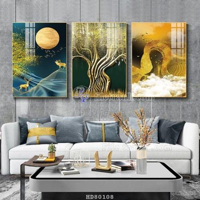 Tải file File tranh hiện đại pha lê gương HD80108 (gốc) làm file tranh quảng cáo