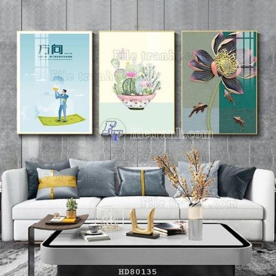 File tranh File tranh hiện đại pha lê gương HD80135 (bản gốc) treo phòng ăn