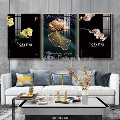 File tranh File tranh hiện đại pha lê gương HD80248 (bản gốc) treo phòng ăn