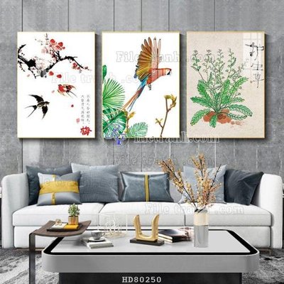 Download file File tranh hiện đại pha lê gương HD80250 (gốc) in mica đèn LED