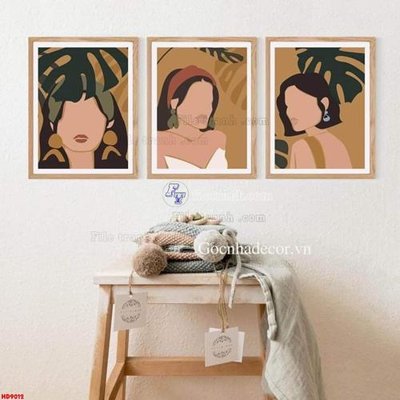 File gốc File tranh bộ hiện đại HD9012 (bản quyền) cho in ấn