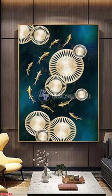 File gốc File tranh bộ hiện đại HD9075 (dành cho trang trí nội thất)