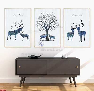 File in trần File tranh bộ hiện đại HD9089 (bản gốc) 5D