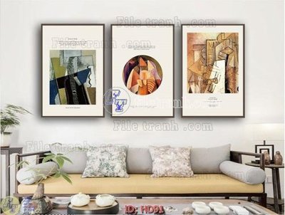 File in lụa File tranh hiện đại HD91 (chất lượng cao) File tranh hiện đại HD91