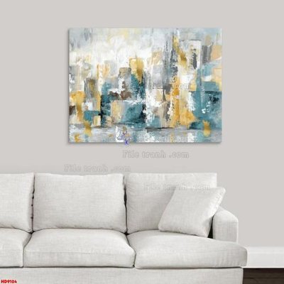 File gốc File tranh bộ hiện đại HD9104 (in tráng gương) sang trọng