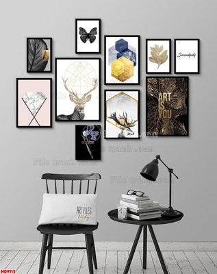 Tải file tranh gốc File tranh bộ hiện đại HD9112 chất lượng cao