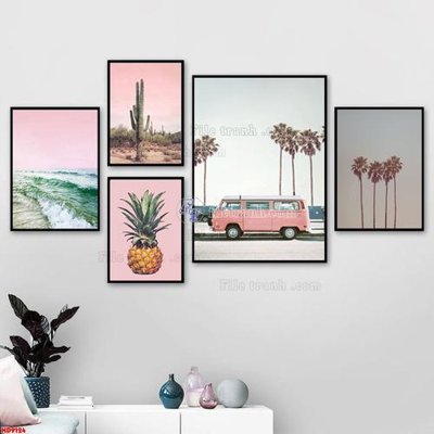 File gốc File tranh bộ hiện đại HD9124 (in lụa) chi tiết cao