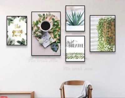 File tranh gốc PSD File tranh bộ hiện đại HD9126 còn nguyên layer