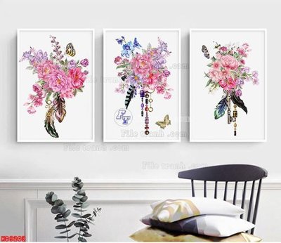 File gốc File tranh bộ hiện đại HD9203 (phong cách) tối giản