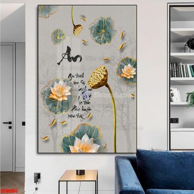 File ảnh File tranh bộ hiện đại HD9234 (gốc) cho trang trí nhà hàng