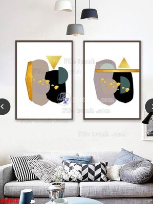 File gốc File tranh bộ hiện đại HD9313 (chuẩn màu) cho in offset