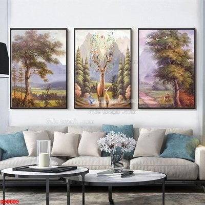 File gốc File tranh bộ hiện đại HD9390 (in 3D) nghệ thuật