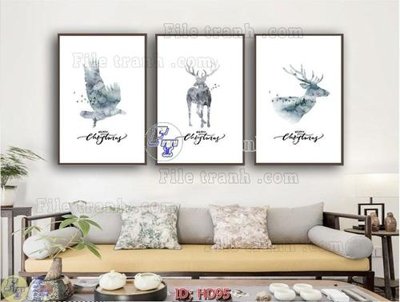 File ảnh File tranh hiện đại HD95 (gốc) in decal dán tường