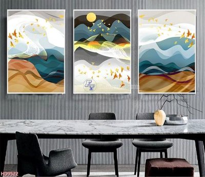 File PSD File tranh bộ hiện đại HD9522 (gốc) nhiều lớp (multi-layer)