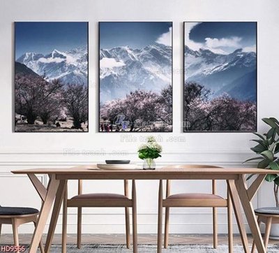 File gốc File tranh bộ hiện đại HD9566 (ảnh chi tiết) để in trần