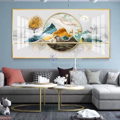 File in ấn cao cấp File tranh bộ hiện đại HD9579 (file gốc)