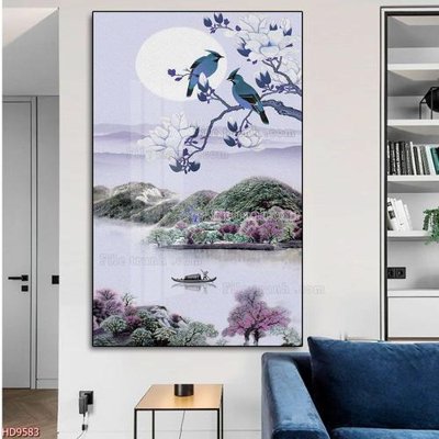 File gốc File tranh bộ hiện đại HD9583 (trang trí) phòng ngủ