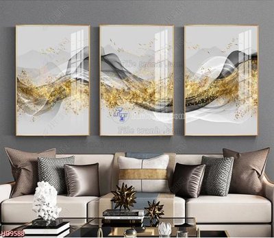 Tải file File tranh bộ hiện đại HD9588 (gốc) in ấn ngay lập tức