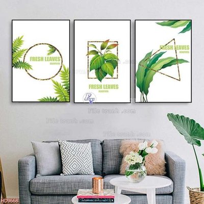 Tải file File tranh bộ hiện đại HD9668 (gốc) làm tranh treo tường