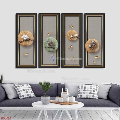 File gốc File tranh bộ hiện đại HD9685 (trang trí) phòng trẻ em