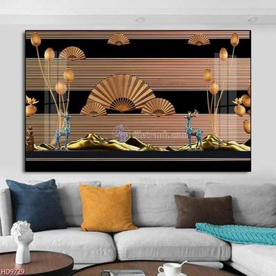 File ảnh File tranh bộ hiện đại HD9729 (gốc) in quảng cáo ngoài trời