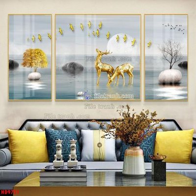 Tải file gốc File tranh bộ hiện đại HD9751 (in khổ lớn) không mờ