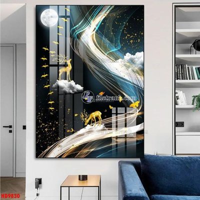 File in trần File tranh bộ hiện đại HD9830 (bản gốc) mây trời