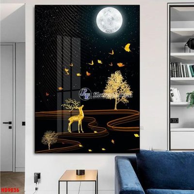 Download file gốc File tranh bộ hiện đại HD9836 (in mica) trang trí