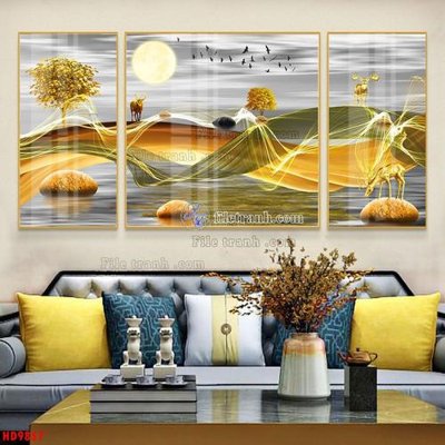 File gốc File tranh bộ hiện đại HD9857 cho in ấn và thiết kế