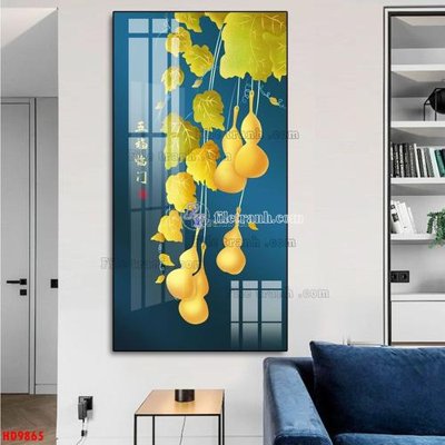 Download file gốc File tranh bộ hiện đại HD9865 (in lụa) hoa lá