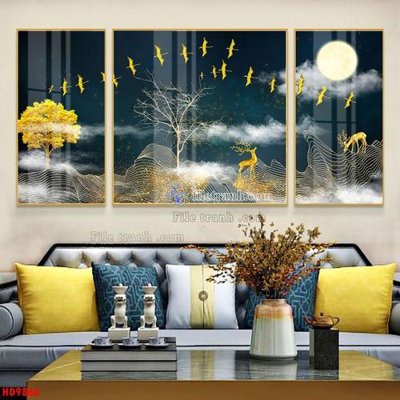 File in ấn File tranh bộ hiện đại HD9866 chuyên nghiệp