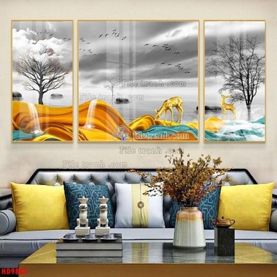 Tải file gốc File tranh bộ hiện đại HD9883 (in khổ lớn) không mờ