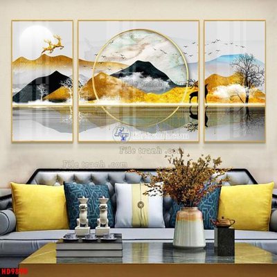 File gốc File tranh bộ hiện đại HD9890 (cho in UV) siêu nét