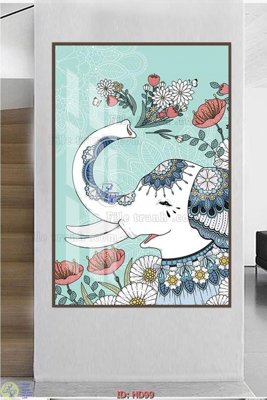 File in trần File tranh hiện đại HD99 (bản gốc) hoa văn