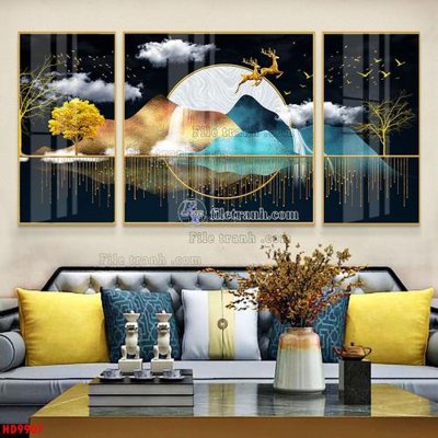 File tranh trang trí File tranh bộ hiện đại HD9907 (tải file gốc)