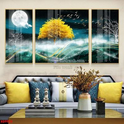 File gốc File tranh bộ hiện đại HD9923 cho in ấn và thiết kế