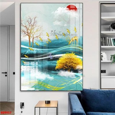 Download file gốc File tranh bộ hiện đại HD9957 (in lụa) nghệ thuật