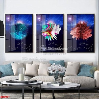 Tải file File tranh bộ hiện đại HD9971 (gốc) chủ đề phong thủy