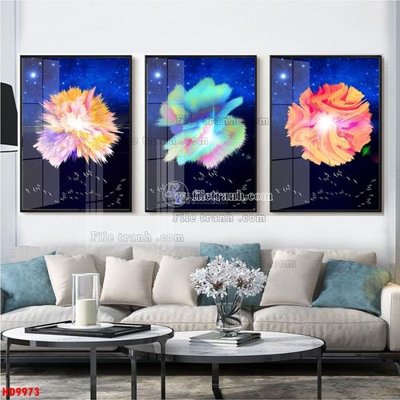 File gốc in ấn File tranh bộ hiện đại HD9973 chất lượng vượt trội