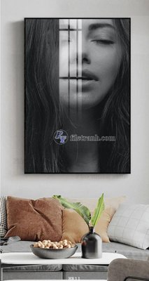 Tải file File tranh quán cắt tóc HR11 (gốc) chủ đề hoa sen