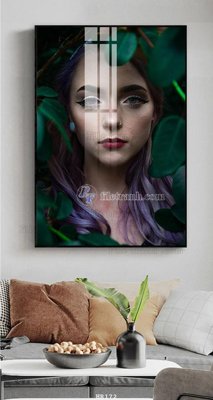 File in trần File tranh quán cắt tóc HR172 (bản gốc 3D) sống động