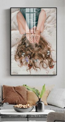 File tranh File tranh quán cắt tóc HR195 (bản gốc) in lụa 3D