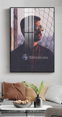 File tranh in trần 3D File tranh quán cắt tóc HR226 (ảnh gốc)