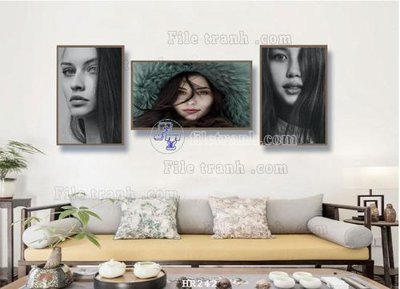 File tranh File tranh quán cắt tóc HR242 (gốc) chủ đề trừu tượng