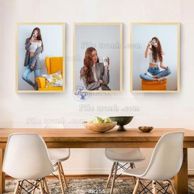 File gốc File tranh quán cắt tóc HR255 (cho in ấn) độc quyền